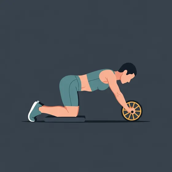 Ab wheel rollout demonstrated