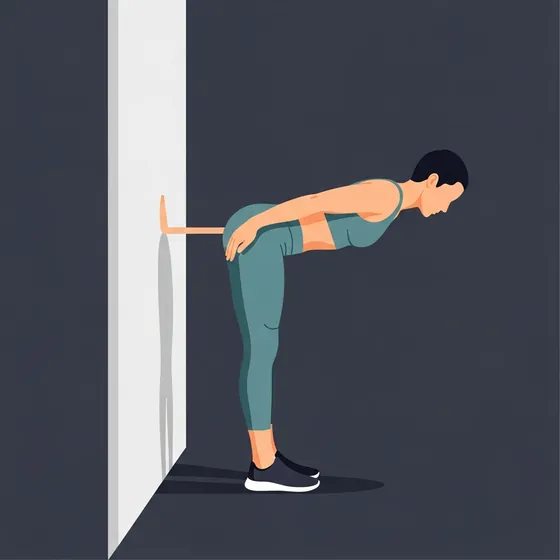 Back-to-wall hip hinge demonstrated
