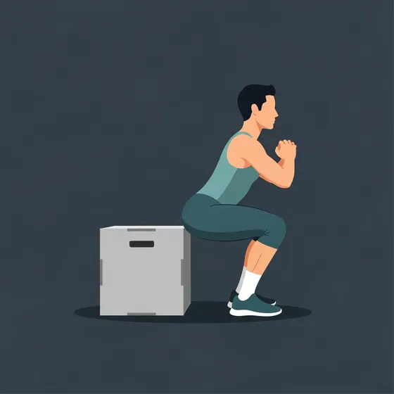 Box squat demonstrated