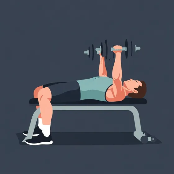 Dumbbell bench press demonstrated