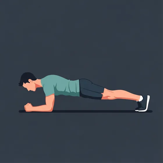 Front plank demonstrated