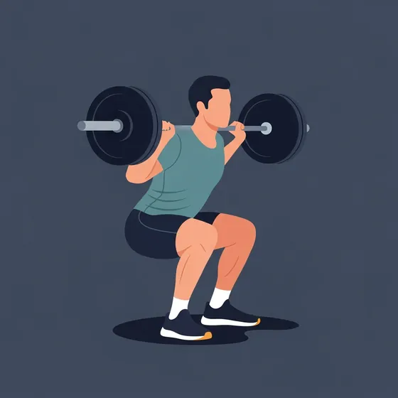 Front squat demonstrated