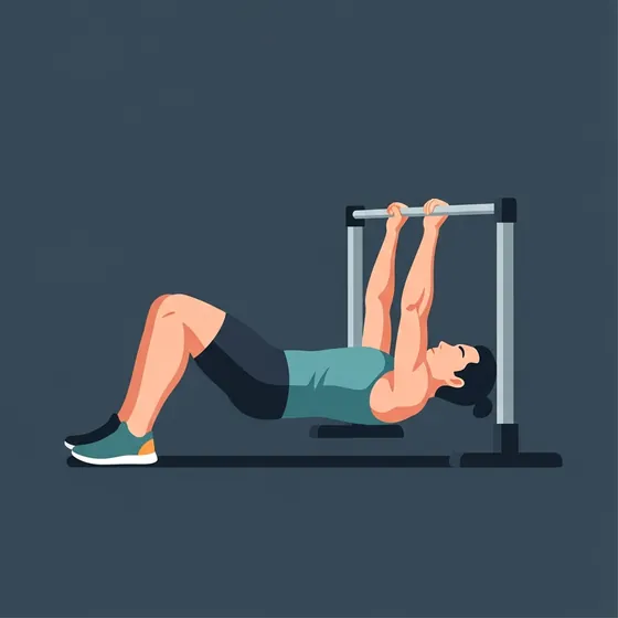 Inverted row demonstrated