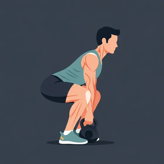 Kettlebell deadlift demonstrated