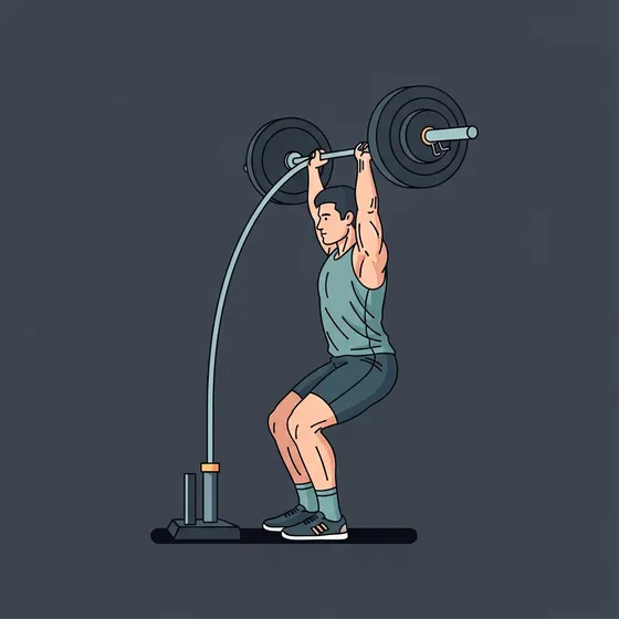 Landmine press demonstrated