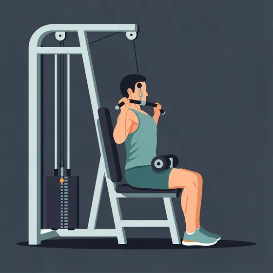 Lat pulldown demonstrated