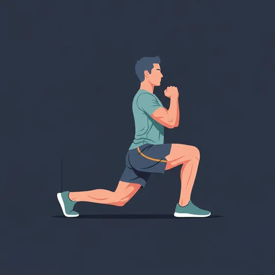 Reverse lunge demonstrated