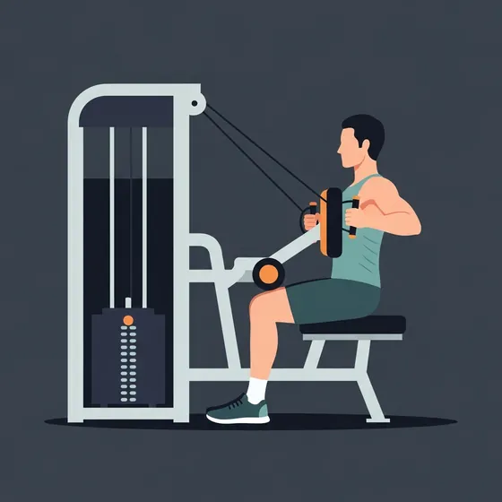Seated row machine demonstrated