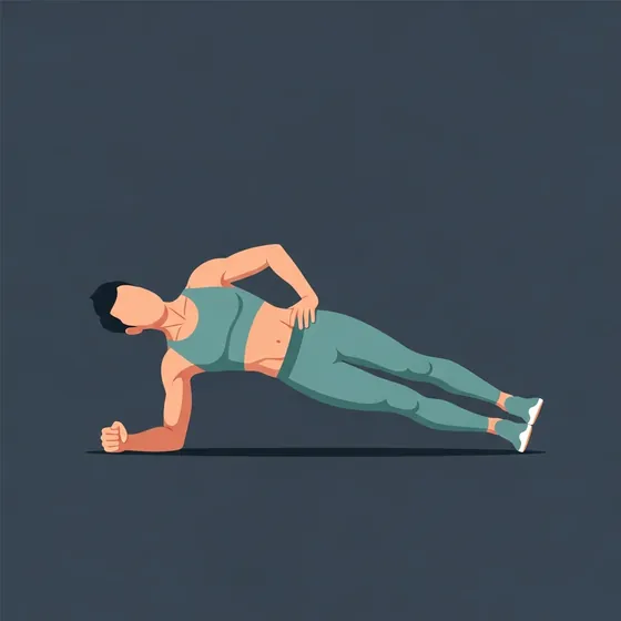 Side plank demonstrated