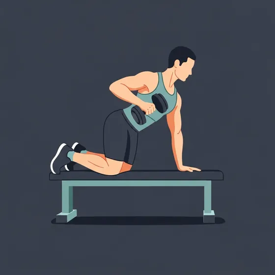 Single-arm dumbbell row demonstrated
