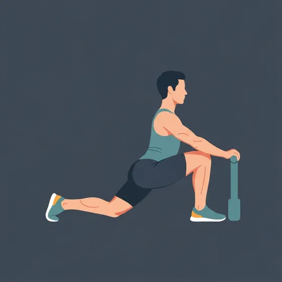 Split squat demonstrated