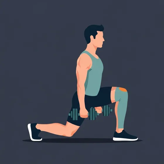 Walking lunge demonstrated